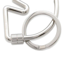 Load image into Gallery viewer, HERMES Cheval Key Ring Silver Metal
