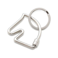 Load image into Gallery viewer, HERMES Cheval Key Ring Silver Metal
