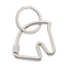 Load image into Gallery viewer, HERMES Cheval Key Ring Silver Metal
