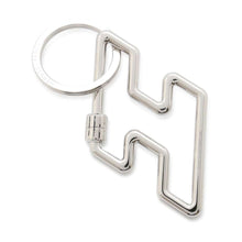 将图像加载到图库查看器中，HERMES H.2Speed Key Ring Silver Metal
