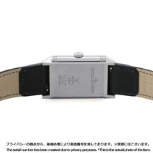 将图像加载到图库查看器中，JAEGER-LE COULTRE Reverso Tribute Duo H47mm×W28.3mm Stainless Steel Leather Blue/White Dial Q3988482
