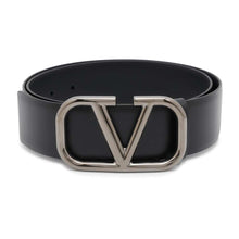 将图像加载到图库查看器中，Valentino Garavani V logo belt Black 3Y2T0Q87AZR Leather Size 85
