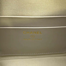 将图像加载到图库查看器中，CHANEL Matelasse ChainClutch Bag Gray AP4016 Caviar Leather
