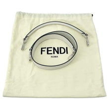 将图像加载到图库查看器中，FENDI Mamma Bucket 2way Shoulder Bag White/Black 8BR600 Canvas Leather
