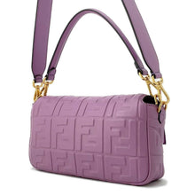 将图像加载到图库查看器中，FENDI Mamma Bucket 2way Shoulder Bag Purple 8BR600 Leather
