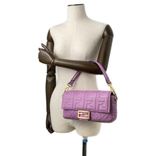 将图像加载到图库查看器中，FENDI Mamma Bucket 2way Shoulder Bag Purple 8BR600 Leather
