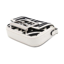 Load image into Gallery viewer, FENDI Nano Baguette Bag Charm White/Black 7AS045 Canvas Leather
