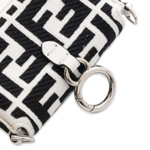 Load image into Gallery viewer, FENDI Nano Baguette Bag Charm White/Black 7AS045 Canvas Leather
