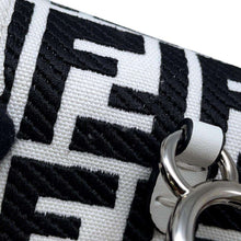 Load image into Gallery viewer, FENDI Nano Baguette Bag Charm White/Black 7AS045 Canvas Leather
