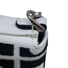 Load image into Gallery viewer, FENDI Nano Baguette Bag Charm White/Black 7AS045 Canvas Leather
