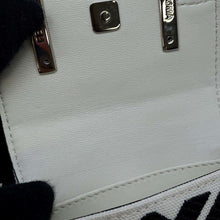 Load image into Gallery viewer, FENDI Nano Baguette Bag Charm White/Black 7AS045 Canvas Leather
