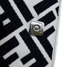 Load image into Gallery viewer, FENDI Nano Baguette Bag Charm White/Black 7AS045 Canvas Leather
