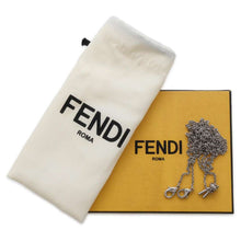 Load image into Gallery viewer, FENDI Nano Baguette Bag Charm White/Black 7AS045 Canvas Leather
