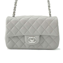 将图像加载到图库查看器中，CHANEL Mini Matelasse ChainShoulder Bag Gray A69900 Lambskin Size 20
