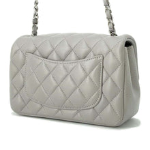 将图像加载到图库查看器中，CHANEL Mini Matelasse ChainShoulder Bag Gray A69900 Lambskin Size 20
