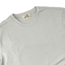 将图像加载到图库查看器中，HERMES T-Shirt Details Saddle Stitch Size L Gray Cotton100%
