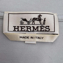 将图像加载到图库查看器中，HERMES T-Shirt Details Saddle Stitch Size L Gray Cotton100%
