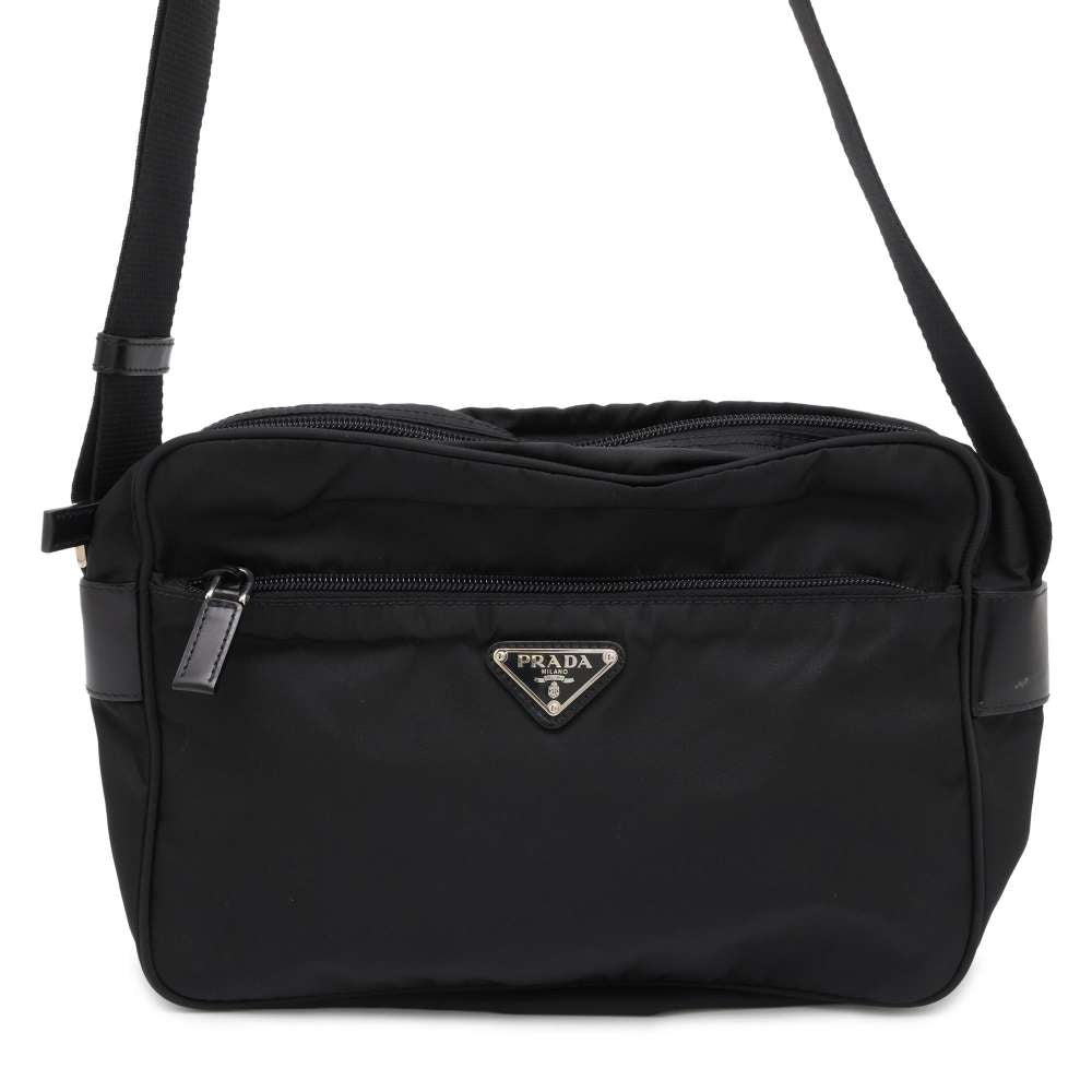 PRADA Shoulder Bag Black Nylon