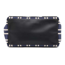 将图像加载到图库查看器中，BALENCIAGA Navy Kabas Blue/Black 339933 Canvas Size S
