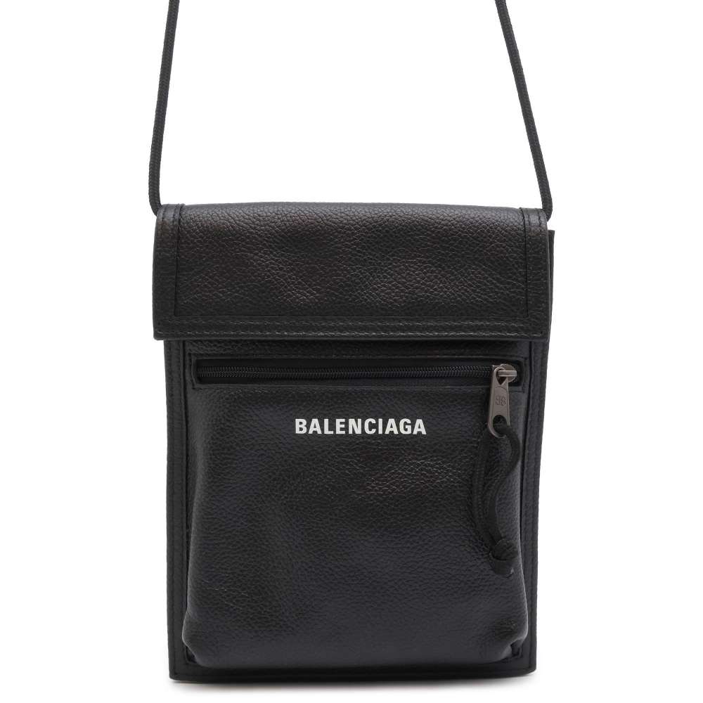 BALENCIAGA Explorer Shoulder Pouch Black 532298 Leather