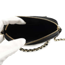 Load image into Gallery viewer, CHANEL Matelasse Chain Clutch Shoulder Bag Black AP3354 Shiny Lambskin Size Small
