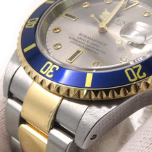 将图像加载到图库查看器中，ROLEX Submariner Date W40mm Stainless Steel K18YG Gray Dial 16613SG
