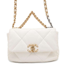 将图像加载到图库查看器中，CHANEL CHANEL19 ChainShoulder Bag Ivory AS1160 Lambskin
