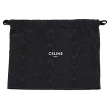 Load image into Gallery viewer, CELINE Triomphe logo Shoulder Bag Black/White194502FQ1 PVC Coated Canvas Leather Size Medium
