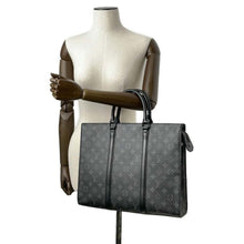 Load image into Gallery viewer, LOUIS VUITTON Sac Plat / Horizontal Zip NoirM45265 Monogram Eclipse
