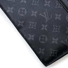 将图像加载到图库查看器中，LOUIS VUITTON Sac Plat / Horizontal Zip NoirM45265 Monogram Eclipse
