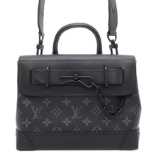 将图像加载到图库查看器中，LOUIS VUITTON Steamer Noir M46953 Monogram Eclipse Size PM
