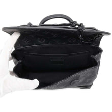 将图像加载到图库查看器中，LOUIS VUITTON Steamer Noir M46953 Monogram Eclipse Size PM
