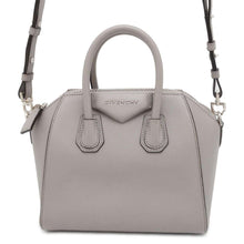 将图像加载到图库查看器中，Givenchy Antigona 2WAY Handbag Pearl Grey BB50TNB1R1 Leather Size Mini
