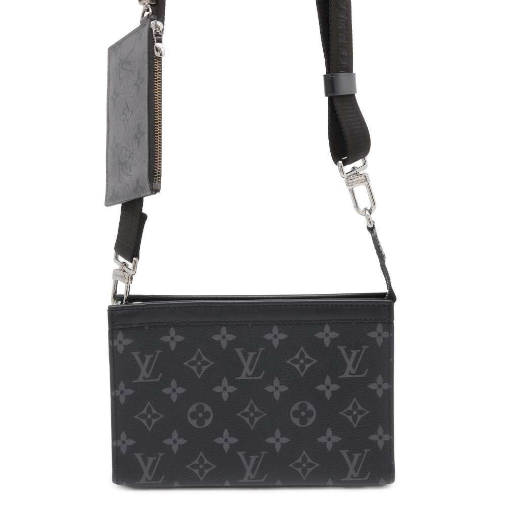 LOUIS VUITTON Gaston Wearable Wallet Noir M81124 Monogram Eclipse Reverse