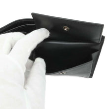 Load image into Gallery viewer, BALENCIAGA BB logo bifold wallet Black 779971 Leather
