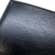 Load image into Gallery viewer, BALENCIAGA BB logo bifold wallet Black 779971 Leather
