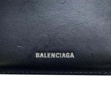 Load image into Gallery viewer, BALENCIAGA BB logo bifold wallet Black 779971 Leather
