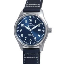 将图像加载到图库查看器中，IWC pilot watch mark 20 W40mm Stainless Steel Blue Dial IW328203
