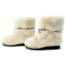 Load image into Gallery viewer, LOUIS VUITTON Fur EncreBoots Ivory/Brown Fur Leather Size 37
