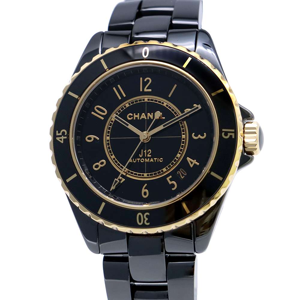 CHANEL J12 W38mm Ceramic K18YG Black Dial H9541