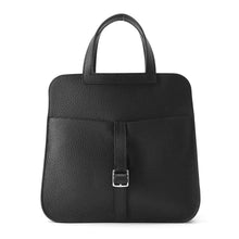 将图像加载到图库查看器中，HERMES Halzan Black Taurillon Clemence Size 25
