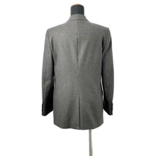 Load image into Gallery viewer, CELINE Striped Double Pressed Tailored Jacket Size 38 Gray 2V120065K Wool 100%
