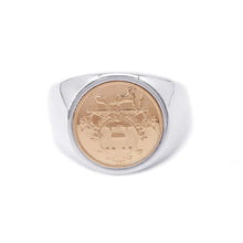 Load image into Gallery viewer, HERMES Exlibris Chevalier Ring Size 55/#15 SV925 K18PG
