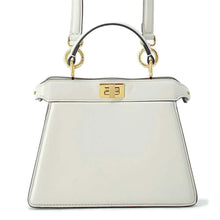 将图像加载到图库查看器中，FENDI Peekaboo Icy You White 8BN335 Leather Size Petit
