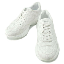 将图像加载到图库查看器中，GUCCI Lighton Sneakers White 722339 GG Supreme Size 10
