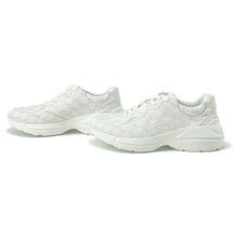 将图像加载到图库查看器中，GUCCI Lighton Sneakers White 722339 GG Supreme Size 10
