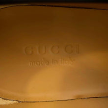 将图像加载到图库查看器中，GUCCI Loafers with Interlocking G Black/White 752093 Leather Size 9.5
