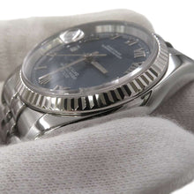 将图像加载到图库查看器中，ROLEX Datejust W36mm Stainless Steel K18WG Blue / Roman Dial116234
