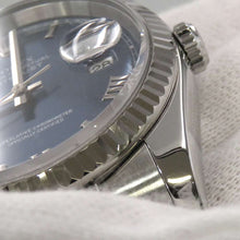 将图像加载到图库查看器中，ROLEX Datejust W36mm Stainless Steel K18WG Blue / Roman Dial116234
