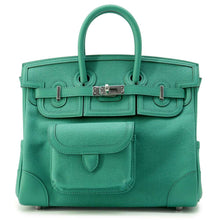 将图像加载到图库查看器中，HERMES Birkin Cargo Vert Vertigo Towar Goeran Swift Leather Size 25
